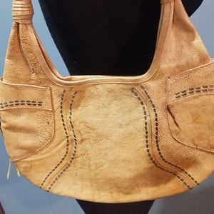 Calleen Cordero silver studded leather boho bag